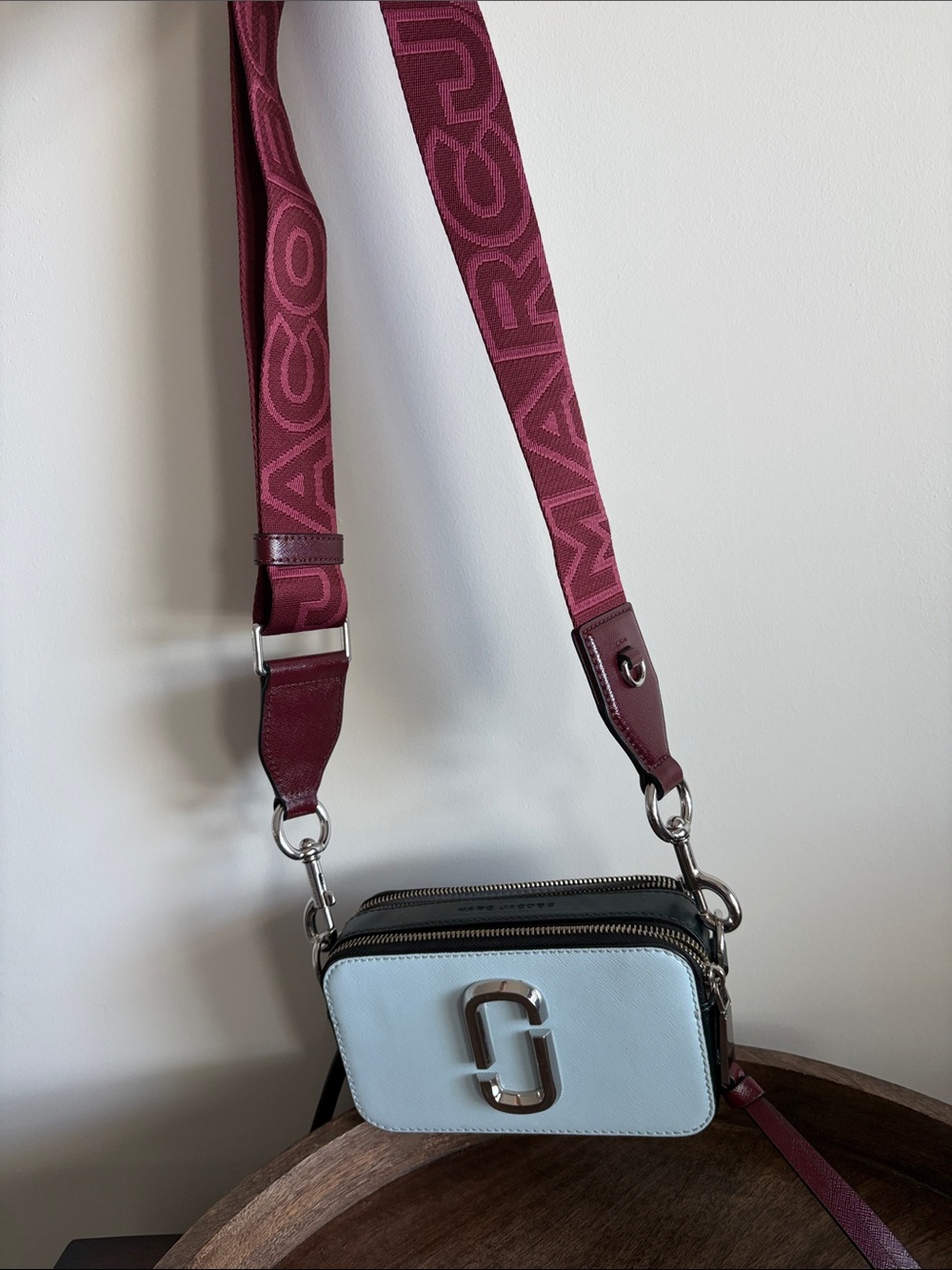 Marc Jacobs The Snapshot Air Blue Multi Colorblock Crossbody Bag